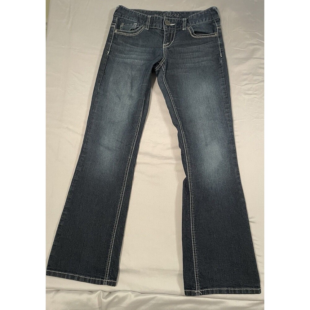 Maurice’s Jeans Women Size 3/4 Short Blue Denim Straight Legs 30”x29”